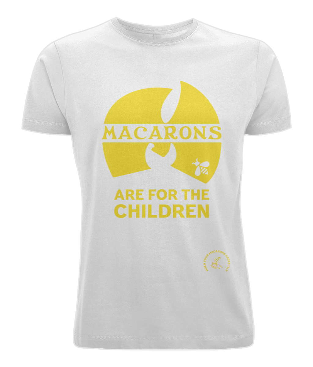 Men's Stretch T-Shirt: Mac-Tang Clan - Macarons are for the children