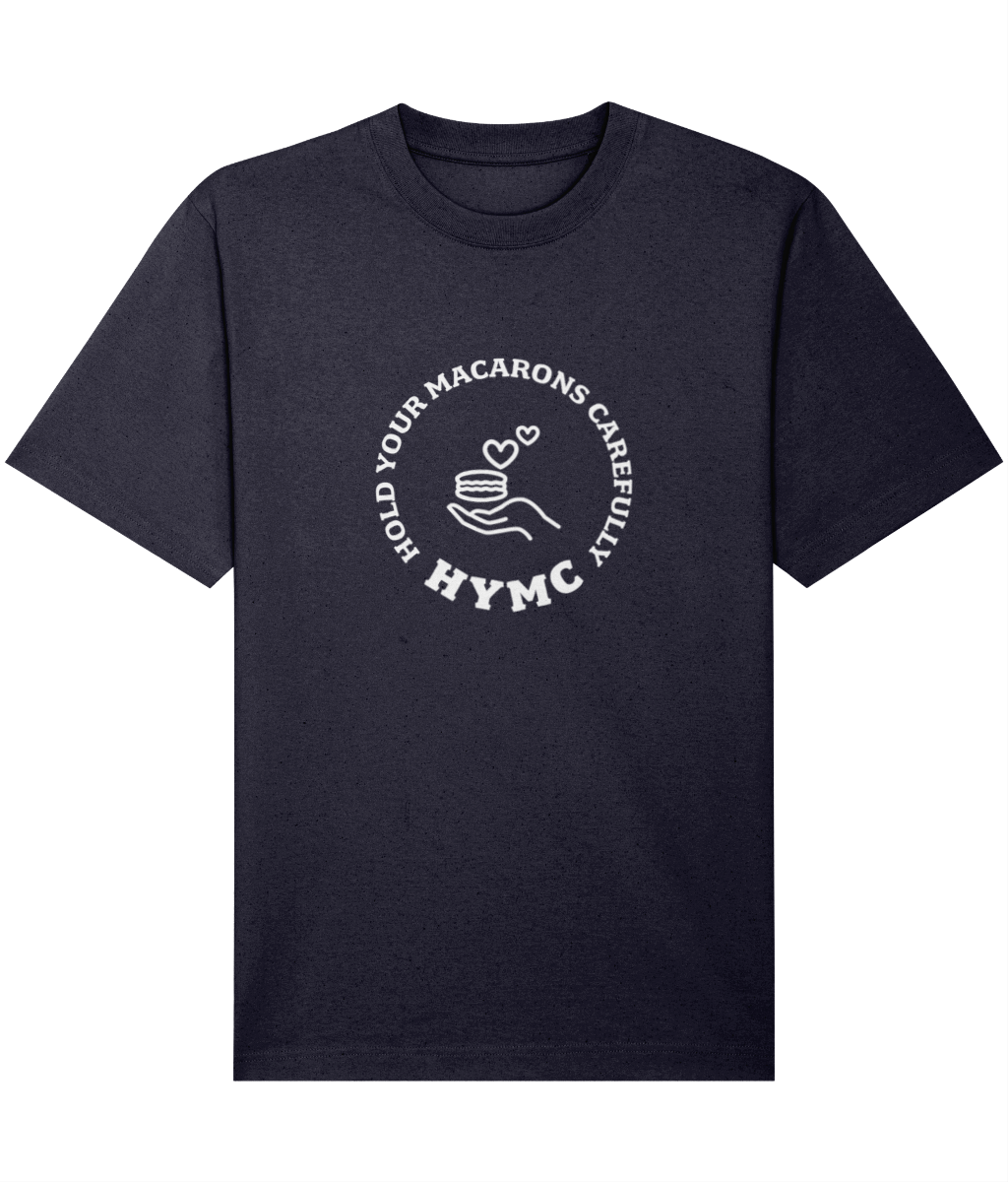 Relaxed Heavy T-shirt: HYMC Badge [Centre]