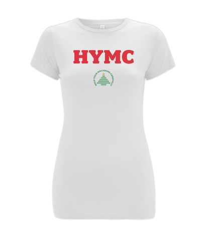 Women's Feel Good Stretch T-Shirt: HYMC christmas [on lght]