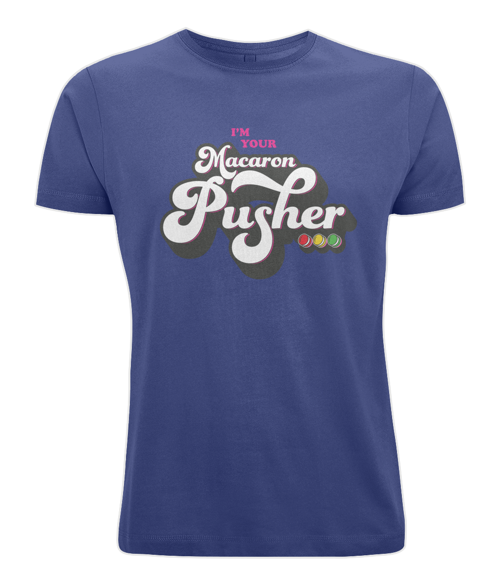 Men's Stretch T-Shirt: Macaron Pusher