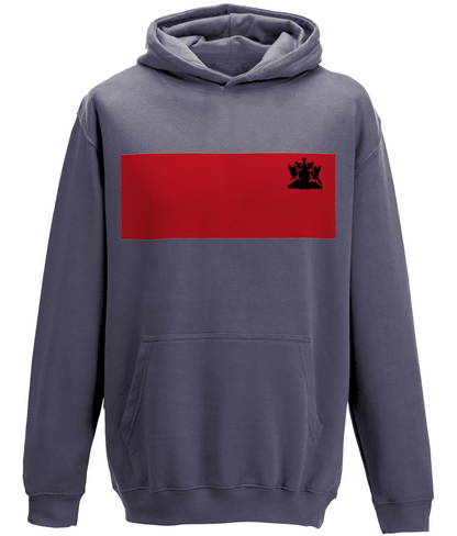 College Hoodie: Coat of Arms [Red/Black] [Back + Front]