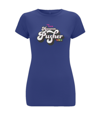 Women's Stretch T-Shirt: Macaron Pusher