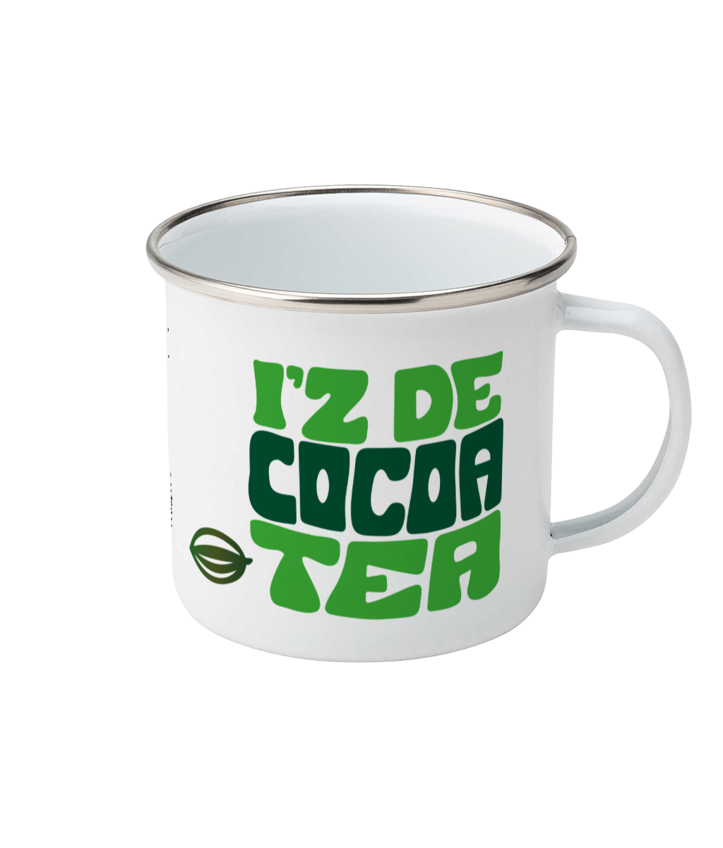 Enamel Mug 12oz: iz de coco tea [green]