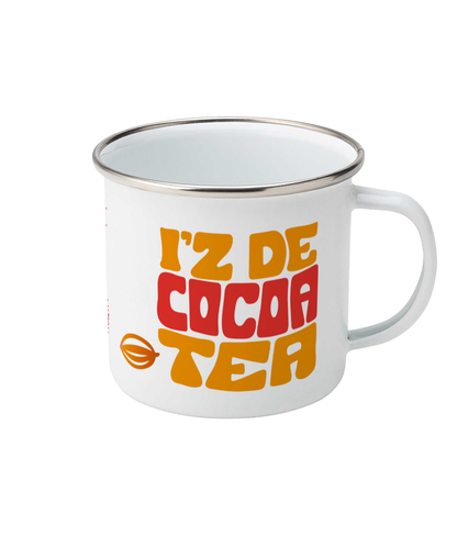 Enamel Mug 12oz: iz de coco tea [orange]