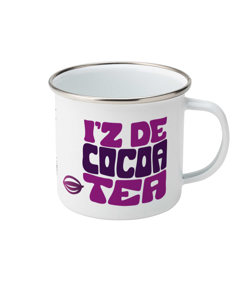 Enamel Mug 12oz: iz de coco tea [purple]
