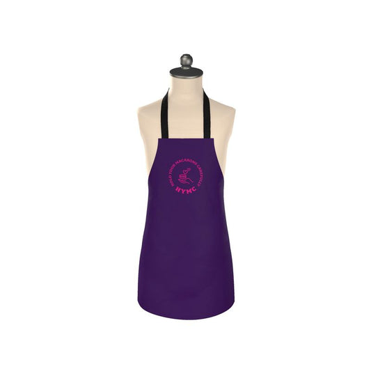 Apron: HYMC Badge - Hold Your Macarons Carefully [Purple/Pink]