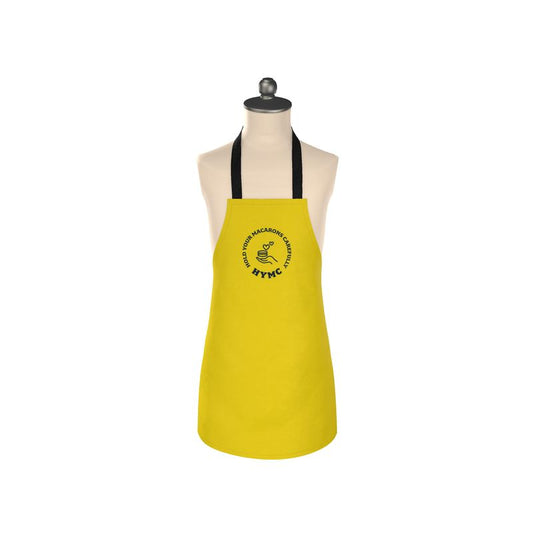 Apron: HYMC Badge - Hold Your Macarons Carefully [Yellow/Black]