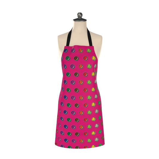 Apron: Macaron pattern [Pink]