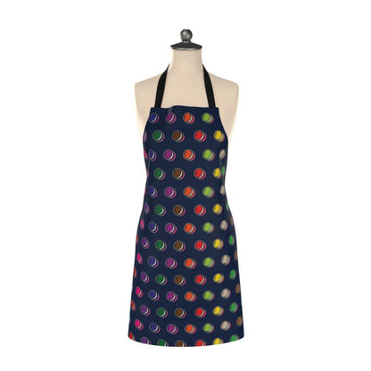 Apron: Macaron pattern [Navy]