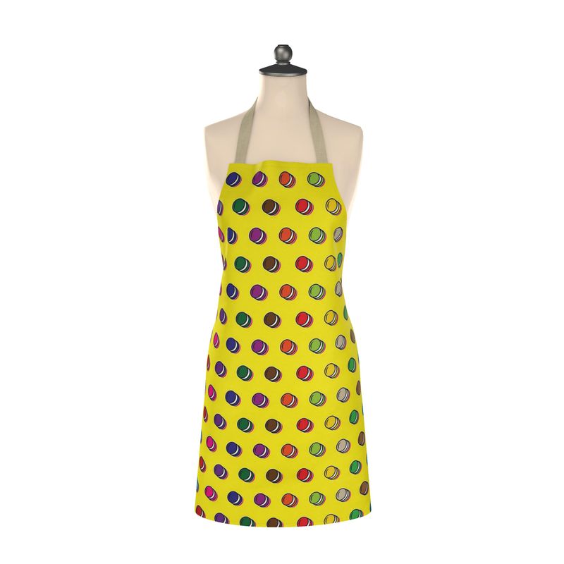 Apron: Macaron pattern [Yellow]