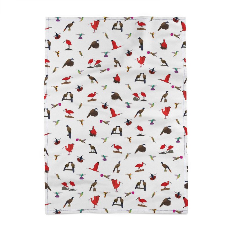 Panama Cotton Tea Towel: Trinidad & Tobago National Birds