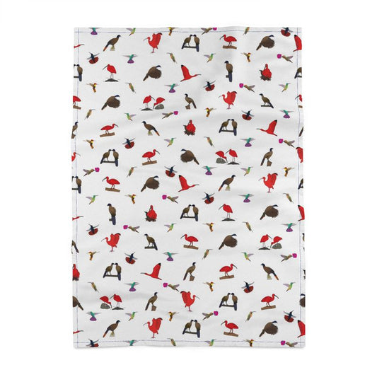 Panama Cotton Tea Towel: Trinidad & Tobago National Birds