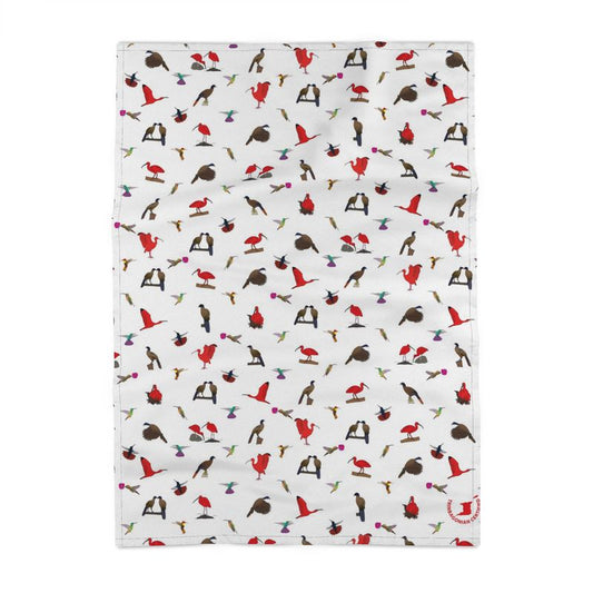 Panama Cotton Tea Towel: Trinidad & Tobago National Birds