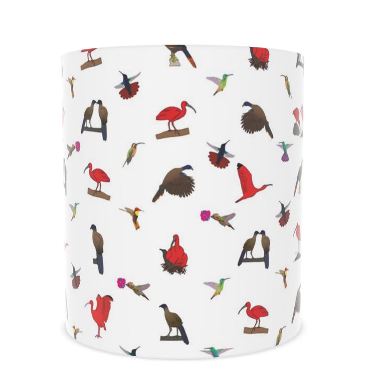 Bone China Mugs: Trinidad & Tobago National Birds [6 Pack]