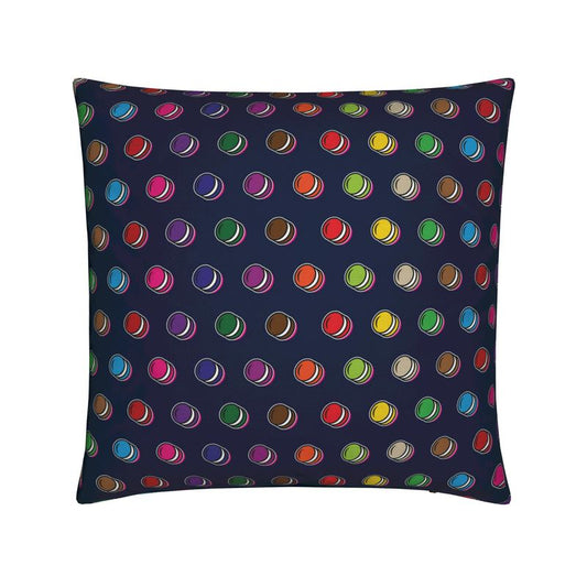 Cushion: Macaron pattern [Navy]