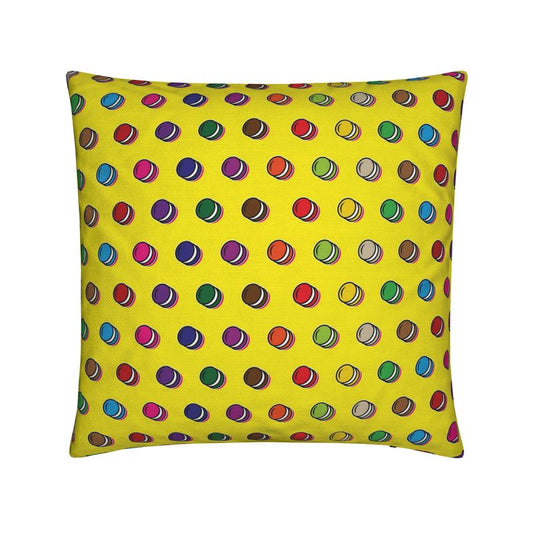 Cushion: Macaron pattern [Yellow]