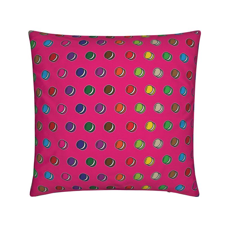 Cushion: Macaron pattern [Pink]