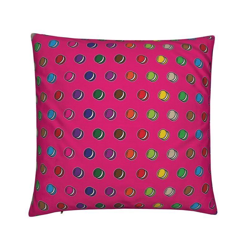 Cushion: Macaron pattern [Pink]