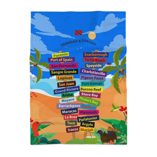 Panama Cotton Tea Towel: Explore Trinidad & Tobago