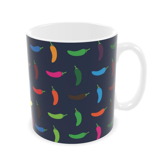 Mug: Chilli Peppers [Navy]