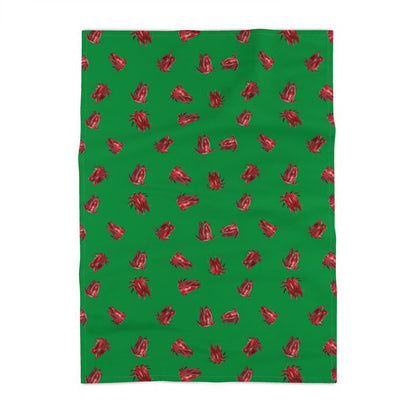 Panama Cotton Tea Towel: Christmas Sorrel pattern