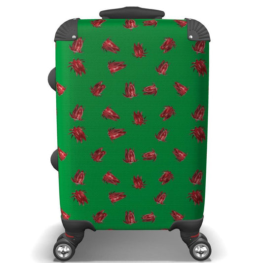 Hardshell Suitcase: Christmas Sorrel Pattern