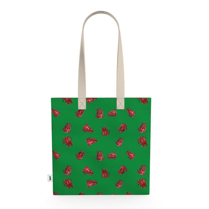 Organic Cotton Canvas Tote Bag: Christmas Sorrel pattern