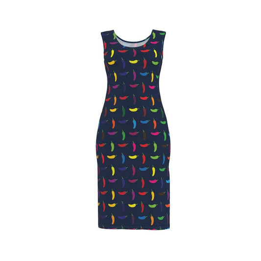Bodycon Dress: Pepper pattern [Navy]