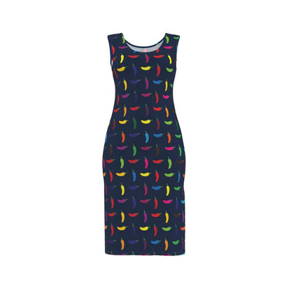 Bodycon Dress: Pepper pattern [Navy]