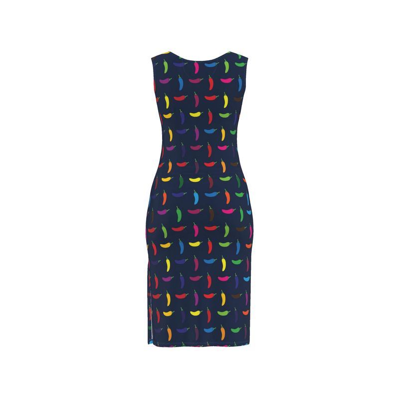 Bodycon Dress: Pepper pattern [Navy]