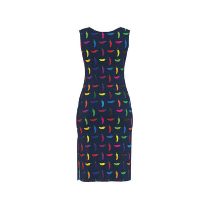Bodycon Dress: Pepper pattern [Navy]