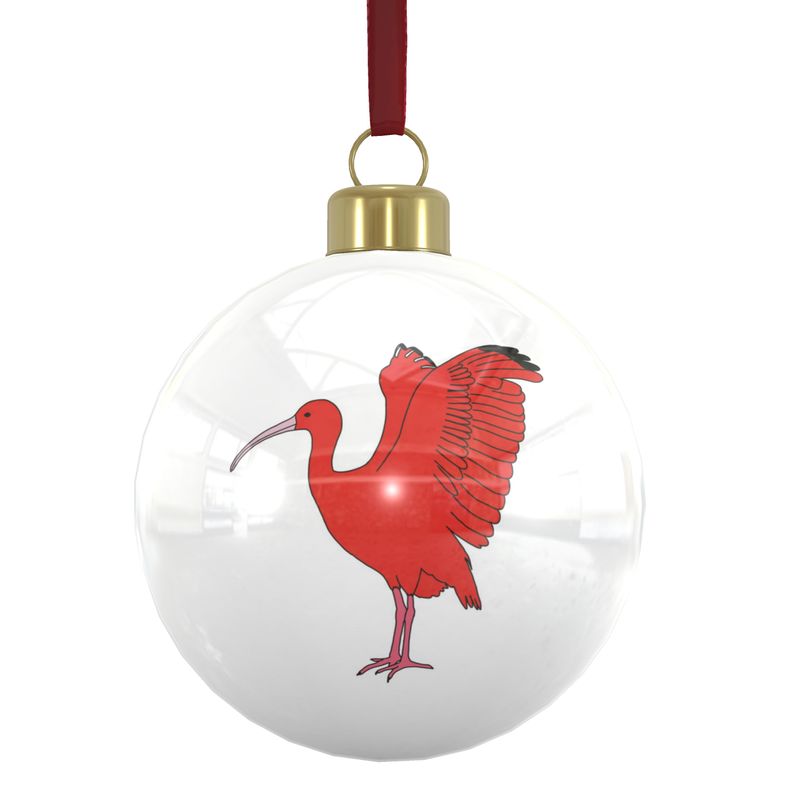 Bone China Baubles: Trinidad & Tobago National Birds x6