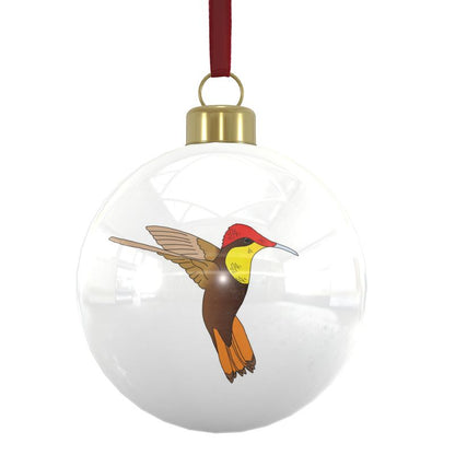 Bone China Baubles: Trinidad & Tobago National Birds x6