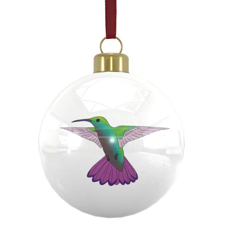 Bone China Baubles: Trinidad & Tobago National Birds [Hummingbirds] x6