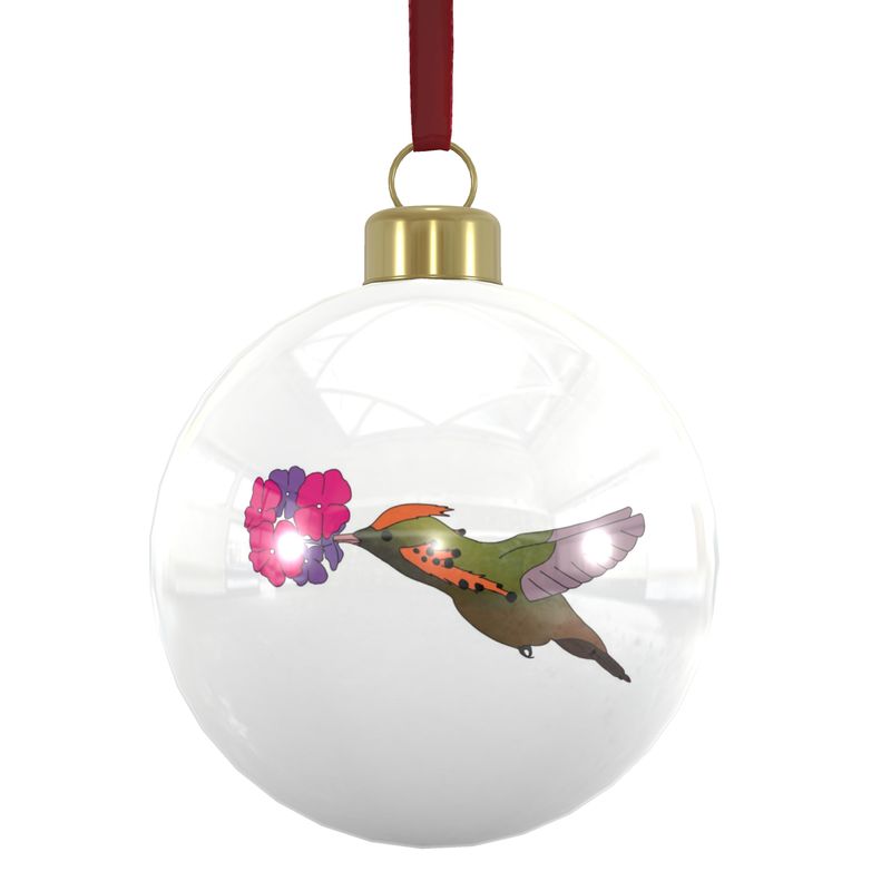 Bone China Baubles: Trinidad & Tobago National Birds [Hummingbirds] x6