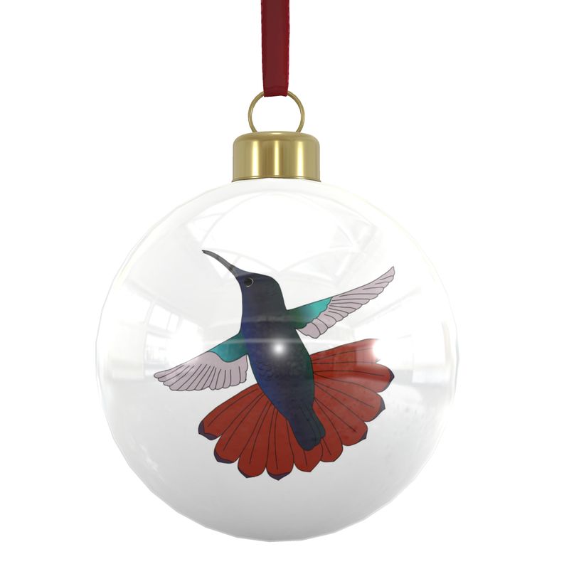 Bone China Baubles: Trinidad & Tobago National Birds [Hummingbirds] x6