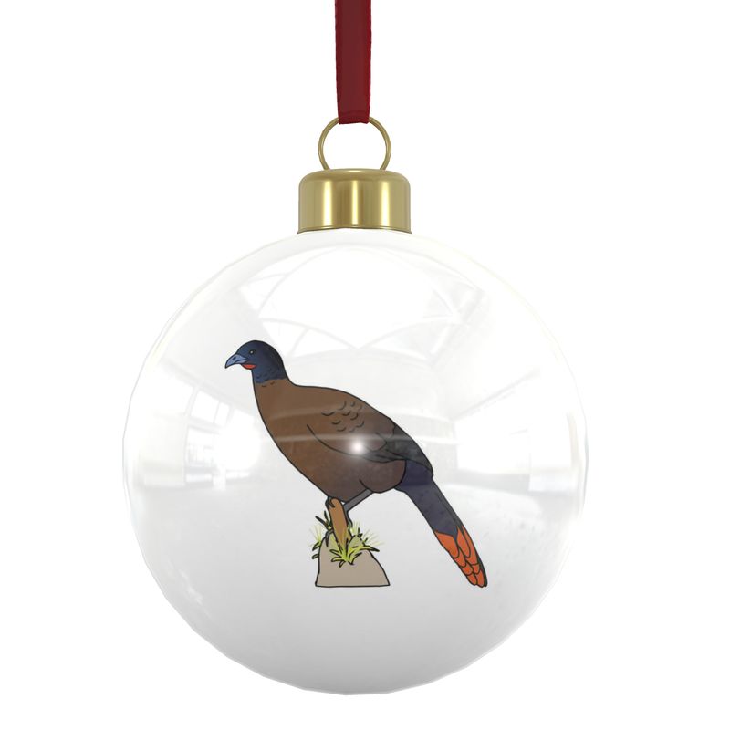 Bone China Baubles: Trinidad & Tobago National Birds [Cocrico] x6