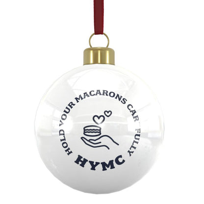 Bone China Baubles: Macarons x6 [multi-coloured]