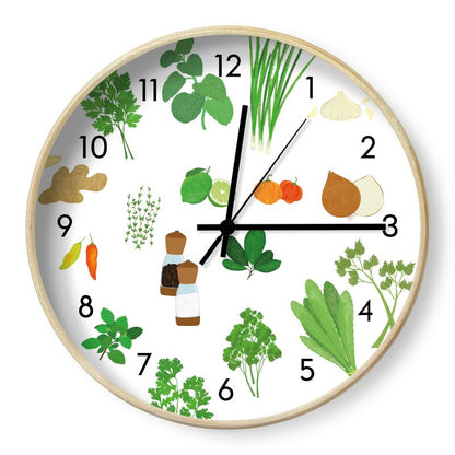 Wall Clock: Green Seasoning [Herbs and Spices]