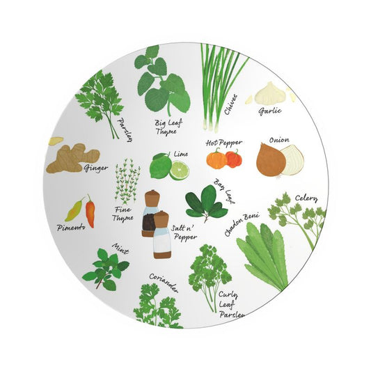 Ornamental Bowl: Green Seasoning [Herbs and Spices]