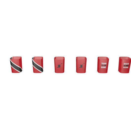 Set of 6 Shot Glasses: Trinidad & Tobago Pride [w Gift Tin]