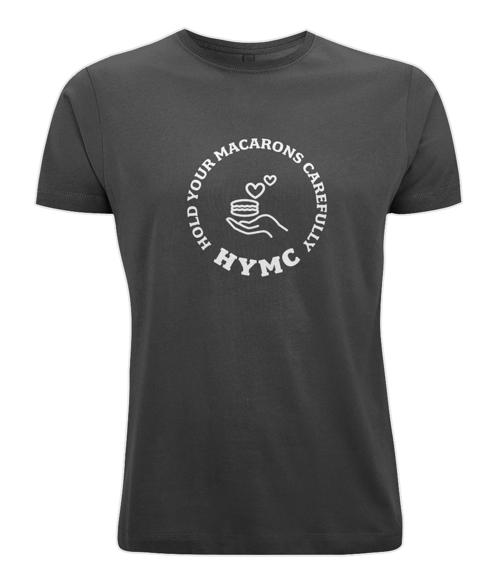 Men's Stretch T-Shirt: HYMC Badge [Centre]