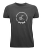 Men's Stretch T-Shirt: HYMC Badge [Centre]