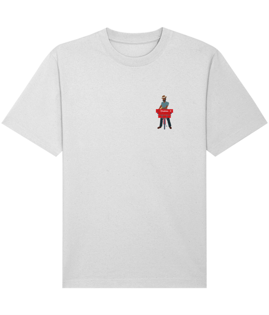 Relaxed Heavy T-shirt: Doubles Man [pocket design]