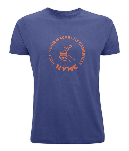 Men's Stretch T-Shirt: HYMC Badge Centre [orange]