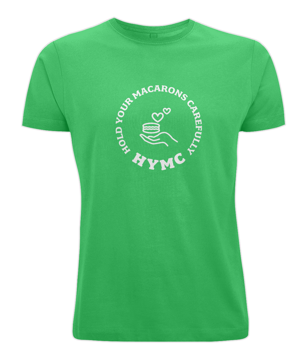 Men's Stretch T-Shirt: HYMC Badge [Centre]