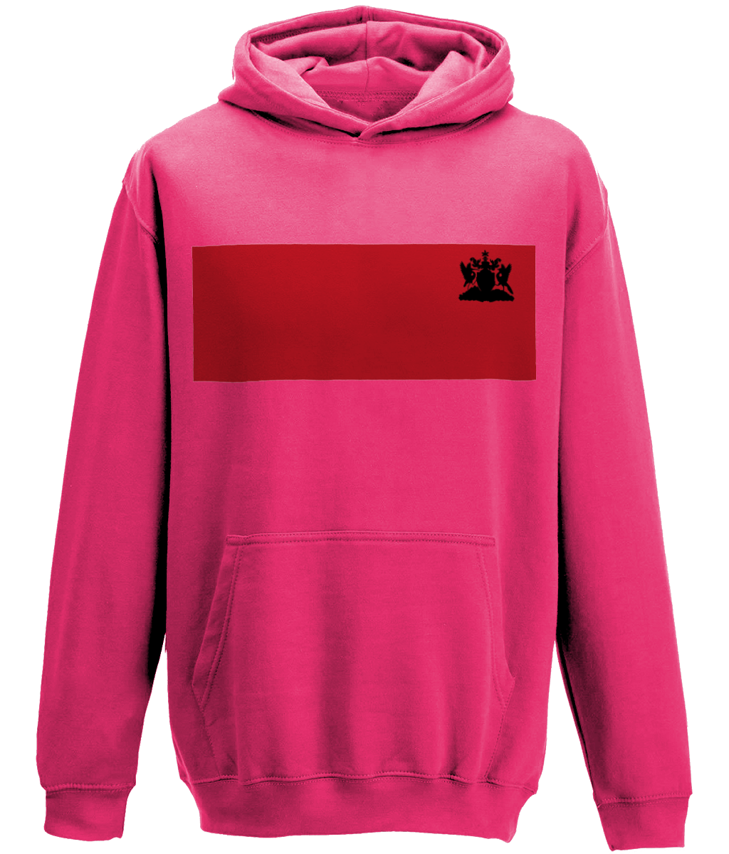 College Hoodie: Coat of Arms [Red/Black] [Back + Front]