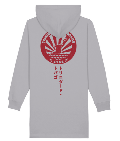 Women's Hoodie Dress T&T Sun and Sea badge [Japanese Style Print] [B+F]