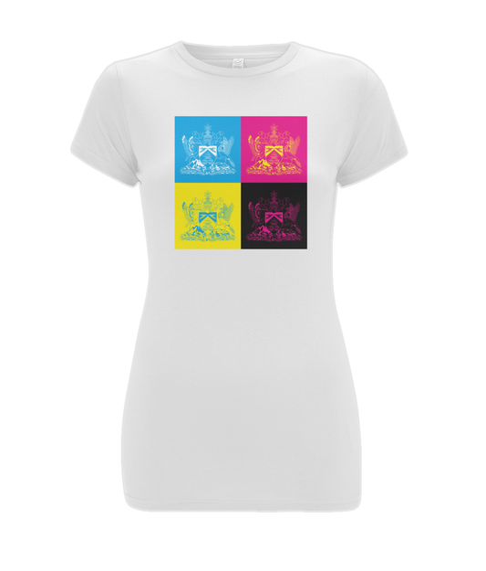 Women's Stretch T-Shirt: T&T Coat of Arms [Pop]