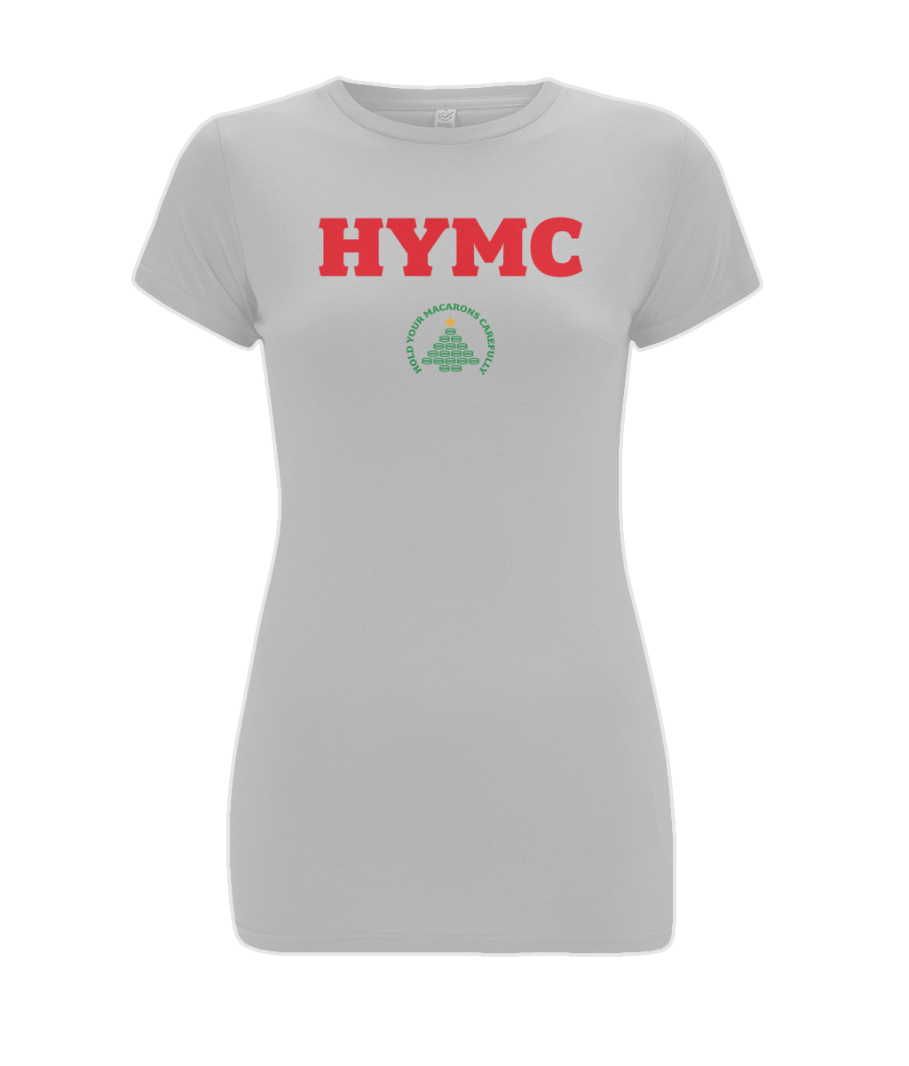 Women's Feel Good Stretch T-Shirt: HYMC christmas [on lght]